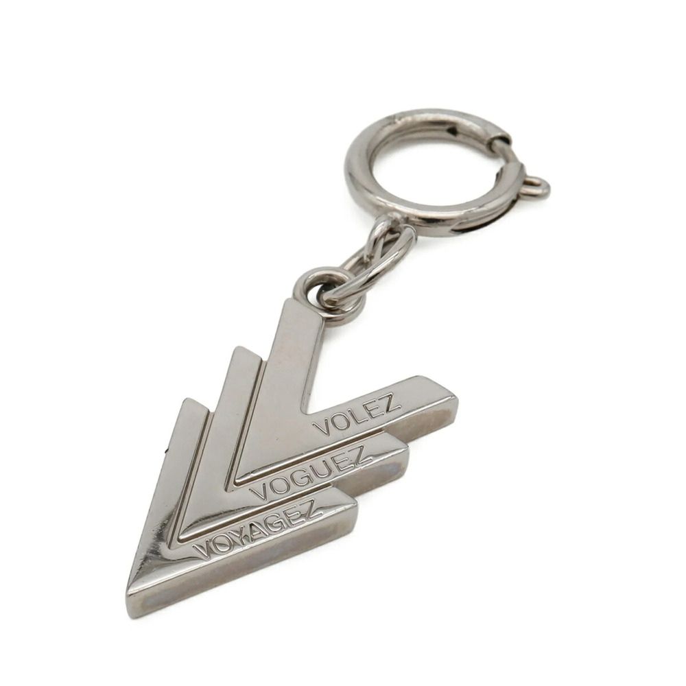 LOUIS VUITTON Triple V VOLEZ VOGUEZ VOYAGEZ VVV Pendant Top Necklace Head Cha...
